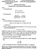 Đề thi tuyển sinh lớp 10 THPT chuyên KHTN môn Toán năm 2019-2020 - Trường Đại học Khoa học tự nhiên - ĐHQGHN