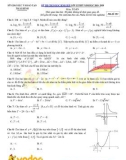 Đề thi chọn học sinh giỏi môn Toán lớp 12 năm học 2019-2020 – Sở Giáo dục và Đào tạo Thái Bình (Mã đề 103)