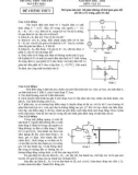 Đề thi học sinh giỏi cấp trường môn Vật lí THPT năm 2021-2022 - Trường THPT chuyên Nguyễn Trãi, Hải Dương