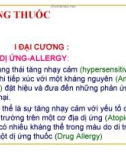 Bài giảng: Dị ứng thuốc