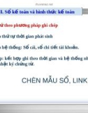 Sổ kế toán và hình thức kế toánVII