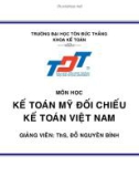 Kế toán Mỹ đối chiếu kế toán Việt Nam - Trường ĐH Tôn Đức Thắng