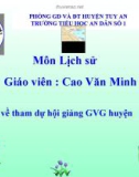 Giáo án điện tử Lịch sử lớp 5: Tuần 29