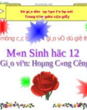 Giáo án điện tử sinh học: Sinh học lớp 12- Quần xã sinh vật