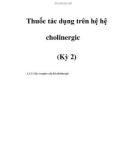 Thuốc tác dụng trên hệ cholinergic (Kỳ 2)