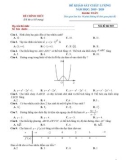 Đề khảo sát chất lượng môn Toán lớp 12 năm học 2019-2020 (Mã đề 010)