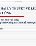 Bài giảng Bài 2: Hai lý thuyết về lựa chọn công - Huỳnh Thế Du