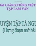 Bài giảng tập làm văn lớp 5 – Luyện tập tả người