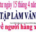 Bài giảng Tập làm văn lớp 3: Kể về người hàng xóm