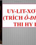 Bài giảng Ngữ văn lớp 10: Uy-lít-xơ trở về (Trích Ô-đi-xê - Sử thi Hi Lạp)