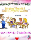 Bài giảng Luyện từ và câu: Luyện tập về từ nhiều nghĩa - Tiếng việt 5 - GV.N.T.Hồng