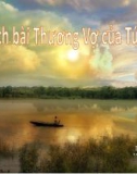 Phân tích bài Thương Vợ của Tú Xương