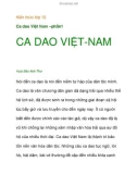 Kiến thức lớp 10 Ca dao Việt Nam –phần1