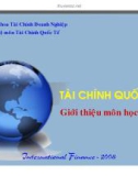 Bài giảng Tài chính Quốc tế