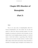 Chapter 099. Disorders of Hemoglobin (Part 3)