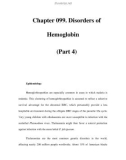 Chapter 099. Disorders of Hemoglobin (Part 4)