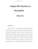 Chapter 099. Disorders of Hemoglobin (Part 13)