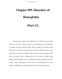 Chapter 099. Disorders of Hemoglobin (Part 12)