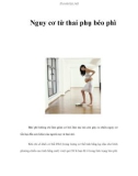 Nguy cơ từ thai phụ béo phì