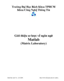 Giới thiệu sơ lược về ngôn ngữ Matlab