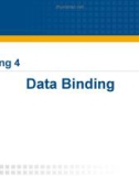 Bài giảng Lập trình cơ sở dữ liệu - Chương 4: Data binding