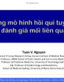 Bài giảng Ứng dụng mô hình hồi quy tuyến tính: Đánh giá mối liên quan