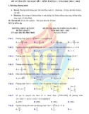 Đề cương ôn tập học kì 1 môn Toán lớp 11 năm 2021-2022 - Trường THPT Việt Đức