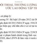 Bài giảng về Đối thoại, thương lượng, thỏa ước lao động tập thể