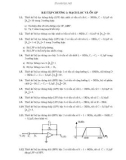 Bài tập mạch lọc và ổn áp