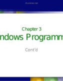 Lecture Windows programming: Chapter 3(2) - Châu Thị Bảo Hà