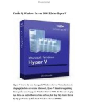 Chuẩn bị Windows Server 2008 R2 cho Hyper-V