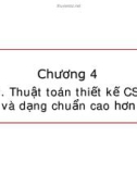 Nhập môn Cơ Sở Dữ Liệu - Chương 4 ( tiếp theo )