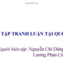 Bài giảng Thực tập tranh luận tại Quốc hội - Nguyễn Chí Dũng, Lương Phan Cừ