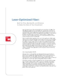 Laser-Optimized Fiber