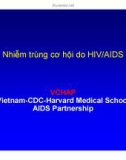 Bài giảng điều trị HIV : Nhiễm trùng cơ hội do HIV/AIDS part 1