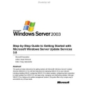 Step-by-Step Guide to Getting Started with Microsoft Windows Server Update Services 3.0