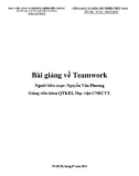 Bài giảng về Teamwork - Nguyễn Văn Phương