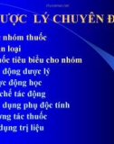 Bài giảng Dược lý chuyên đề Thuốc tác dụng trên hệ thần kinh trung ương