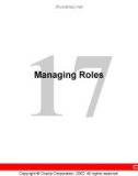 Managing RolesRoles