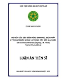 Luận án Tiến sĩ: Nghiên cứu đặc điểm nông sinh học, biện pháp kỹ thuật nhân giống và trồng cây Bát giác liên (Dysosma tonkinense (Gagnep.) M.Hiroe) tại Sa Pa, Lào Cai