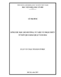 Luận văn Thạc sĩ Khảo cổ học: Gốm Chu Đậu (Hải Dương) - Tư liệu và nhận thức từ kết quả khai quật năm 2014