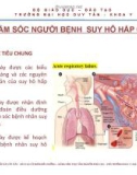 Bài giảng Điều dưỡng hồi sức cấp cứu: Chăm sóc người bệnh suy hô hấp cấp