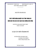 Luận án Tiến sĩ Kinh tế: Phát triển nông nghiệp các tỉnh trung du miền núi phía Bắc Việt Nam theo hướng bền vững