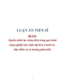 Luận án Tiến sĩ: Nguồn nhân lực nông thôn trong quá trình công nghiệp hóa, hiện đại hóa ở nước ta - Đặc điểm và xu hướng phát triển