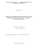 Luận văn Thạc sĩ Quản lý xây dựng: Nghiên cứu giải pháp Hoàn thiện công tác quản lý dự án đầu tư tại Công ty tư vấn đầu tư xây dựng Nam Long