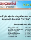 Chuyên đề Chuỗi giá trị của sản phẩm tôm nuôi ở huyện Kỳ Anh tỉnh Hà Tĩnh 