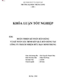 Khóa luận tốt nghiệp: Hoàn thiện kế toán bán hàng và xác định kết quả kinh doanh tại Công ty TNHH Minh Trung