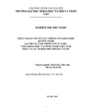 Tóm tắt Luận văn Thạc sĩ Khoa học Thư viện: Phát triển nguồn lực thông tin tại Trung tâm Thông tin- tư liệu thuộc Viện Khoa học và Công nghệ Việt Nam phục vụ sự nghiệp đổi mới đất nước