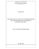 Luận văn Thạc sĩ Sư phạm: Phát triển năng lực tư duy sáng tạo cho học sinh giỏi trung học phổ thông qua dạy học bài tập phần điện li hóa học 11