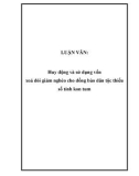 LUẬN VĂN: Huy động và sử dụng vốn xoá đói giảm nghèo cho đồng bào dân tộc thiểu số tỉnh kon tum